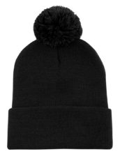 ATC C1202 STRIPED CUFF POM POM TOQUE