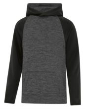 ATC Y2047 HEATHER FLEECE TWO TONE HOODED SWEATSHIRT