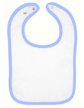 RABBIT SKINS INFANT CONTRAST TRIM TERRY BIB 1003-1