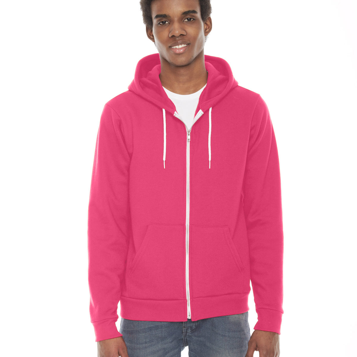 AMERICAN APPAREL F497W UNISEX FLEX FLEECE ZIP HOODIE Great West Graphics