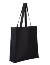 Q125300 CANVAS GUSSET SHOPPER BAG