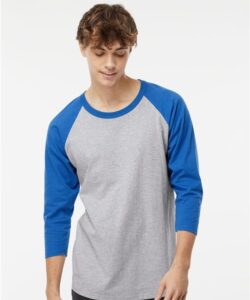 M&O - Raglan Three-Quarter Sleeve Baseball T-Shirt - 5540