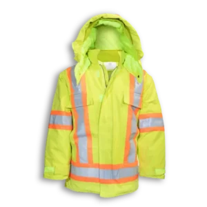 100% Cotton Duck Safety Jacket With Quilt Lining