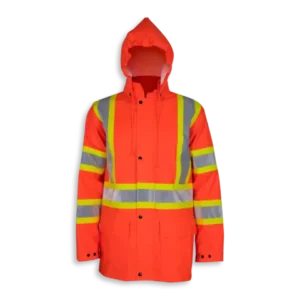 BIG K BK802FR Flame Resistant Water Proof Hooded Safety Jacket
